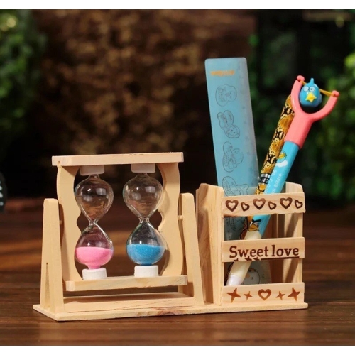 Đồng hồ cát đôi kèm hộp bút