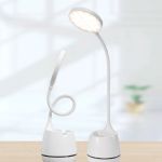 Đèn LED để bàn có đựng bút