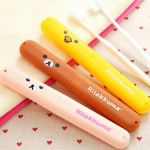 Combo 4 hộp đựng bàn chải đánh răng gấu rilakkuma