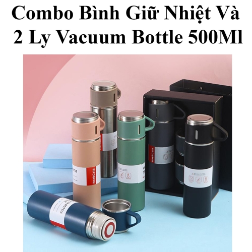 Bình giữ nhiệt kèm 2 ly nhỏ 500ml