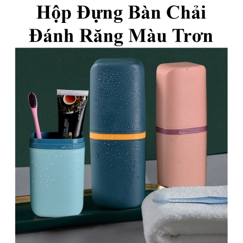 Hộp vuông đựng bàn chải và kem đánh răng