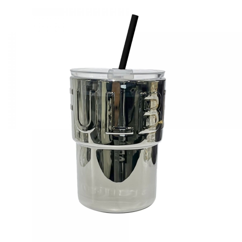 Ly đựng nước 400ml kèm ống hút